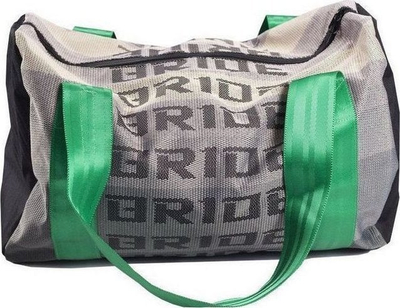 Çantë shpine Takata Handbag, materiale Bride, me rripa Takata, jeshile