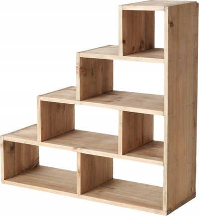 Raft druri Boltze “Standing Wooden Shelf”, 55x55 cm, dru bredhi, ngjyrë natyrale