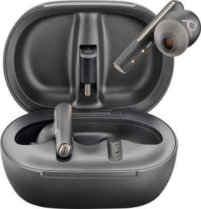 Kufje wireless Poly Voyager Free 60+ UC, in-ear, Bluetooth, të zeza