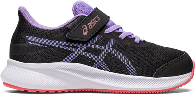 Atlete për vajza Asics Patriot 13 GS, rrjetë frymëmarrëse, shollë EVA, e zezë vjollcë