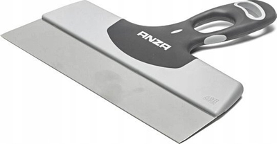 Vegël kuzhine me teh çelik inox, dorezë ergonomike soft grip, 350mm, gri