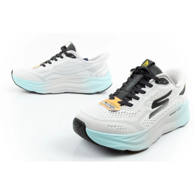 Këpucë sportive Skechers Max Run Slip Ins, me rrjetë që merr frymë, me shollë të butë amortizuese, gri