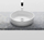 Lavabo mbi banak Ravak Moon XJN01300004, 46x38.9 cm, pa vrimë për bateri, e bardhë