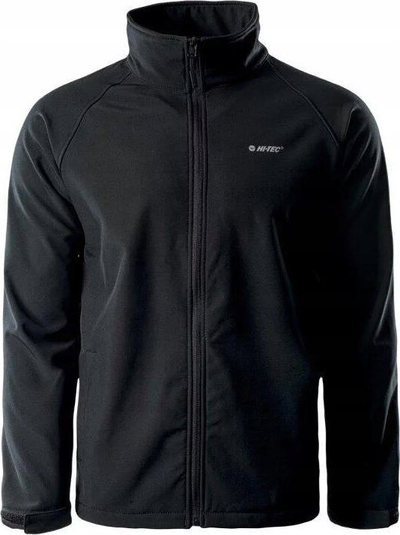 Xhaketë softshell për burra Hi-Tec Ryder, që s’e kap uji, XXL, e zezë