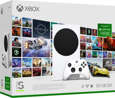 Konzolë Xbox Series S, 512GB SSD, Game Pass Ultimate 3 muaj, e bardhë