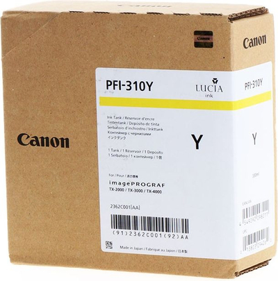Bojë printeri Canon PFI-310Y, e verdhë