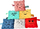 Set lodrash shqisore Hencz Toys Sensory Bags Emotions, 6 jastëkë, për me mësu, shumëngjyrësh