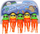 Set lodrash me uj Bath Toys Jellyfish Diving Set, 6 copë, shumëngjyrësh