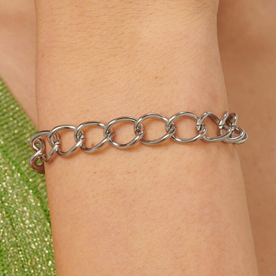 Byzylyk për femra S'Agapõ Stylish Chunky Steel SHK33, i argjendtë
