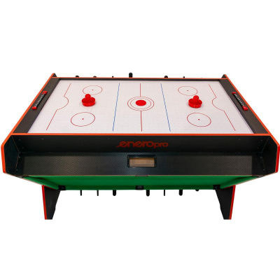 Tavolinë lojrash Onepro Rotating 3 in 1, bilardo, foosball edhe air hockey, 121 x 84.5 x 85.3 cm, e zezë me ngjyra