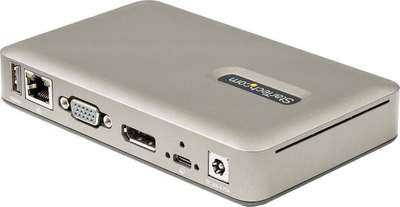 Docking station USB-C StarTech, DisplayPort 4K, VGA, Power Delivery 65W, argjendtë