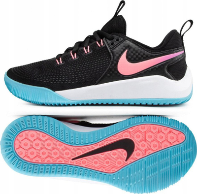 Atlete volejbolli Nike Air Zoom Hyperace 2 LE për goca, për në sallë, të zeza me rozë