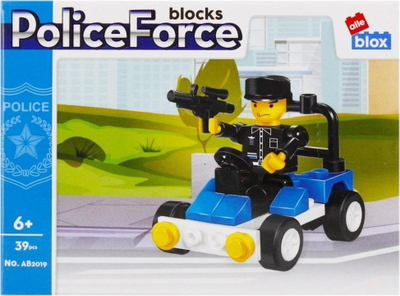 Lodra konstruktore ALLEBOX Police, blloqe për ndërtim, set kreativ, me ngjyra nga të gjitha