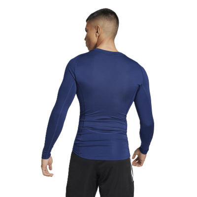 Термичка блуза adidas Techfit JP2927 за мажи, со долги ракави, темно сина
