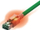 Kabllo rrjeti SaCon Cat.6A S/FTP, 0.5m, jeshile