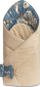 Mbështjellëse bebe Velvet Morocco, 75x75 cm, e kthyeshme, bezhë