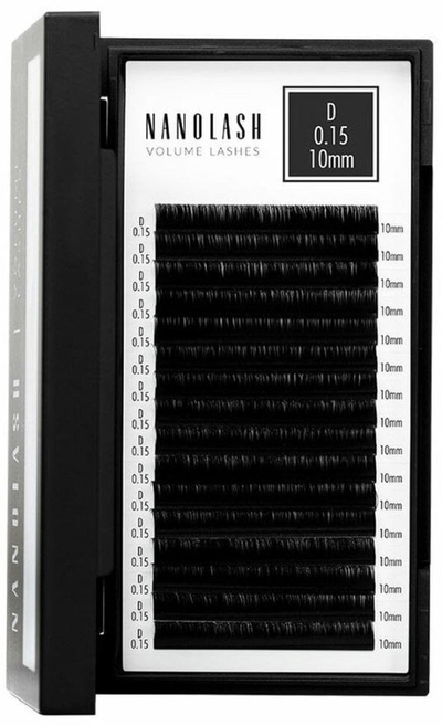 Qerpikë të rremë Nanolash Volume Lashes, hark D, 10 mm, të zinj