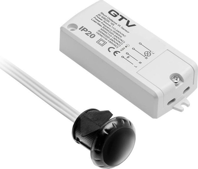 Прекинувач за осветлување со сензор GTV AE-WBEZDC-10S, бесконтактен, 500W, црн