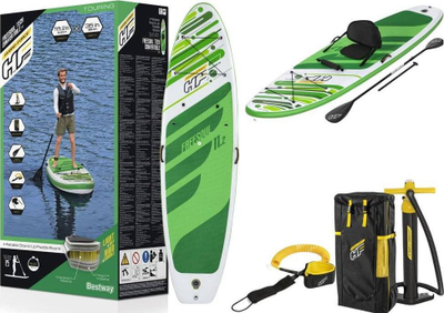 Dërrasë SUP Bestway Freesoul Tech, fryrëse, 3.4 m, jeshile