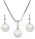 Set Levien qafore + vathë Pearlescent White SET-041