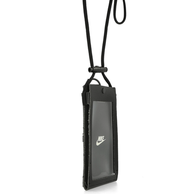 Çantë telefoni Nike Premium Phone Crossbody Case 92800618780, me rrip të rregullueshëm, me dritare touchscreen, e zezë