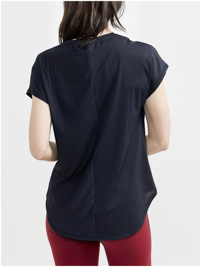 Bluzë sportive femrash Craft Core Charge, material poliester elastan, e zezë