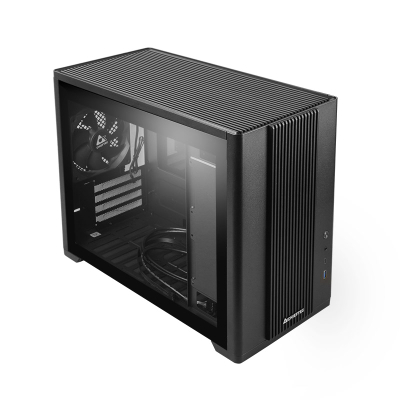 Kutia PC Chieftec BX-10B-M-OP, mATX, ATX PSU, e zezë