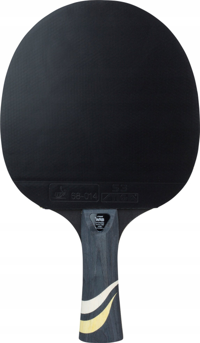 Raketë pingpongu STIGA Tough 3 Star, shpatull 5-shtreshe, dorezë ergonomike, e zezë