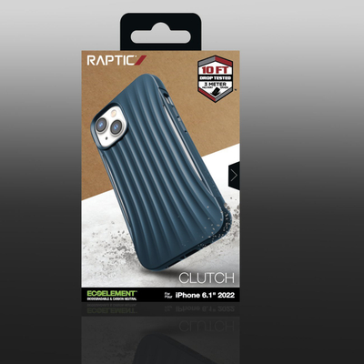 Maskë mbrojtëse Raptic Clutch Case për iPhone 14, e pajtueshme me MagSafe, mbrojtje e fortë, blu