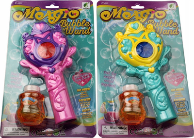 Shkop flluskash Adar Magic Bubble Wand, me bateri, 31x19x6 cm, shumëngjyrësh