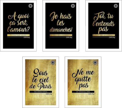 Bllok shënimesh Promised Land Edith Piaf, A5, 60 fletë me katrore, glitter