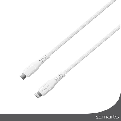 Kabllo Lightning 4smarts 465592, 1.5m, Power Delivery 30W, argjendtë e bardhë