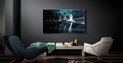 Mbajtëse muri për TV Slim Tilt Eco, 42-80\", mban deri 60 kg, e zezë