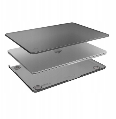 Тврдa футрола SmartShell за MacBook Air 15\" M2 M3 M4, Обсидијан