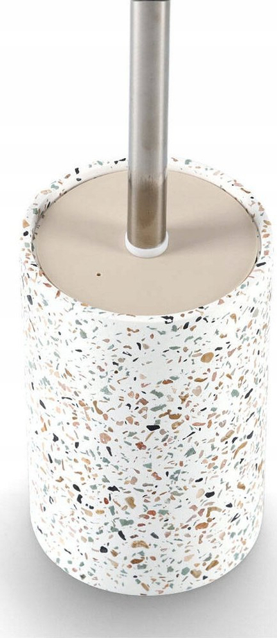 Furçë tualeti me enë çimento Terrazzo, 10.3 cm, shumëngjyrëshe