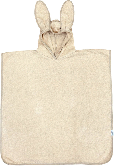 Peshqir ponço për fëmijë BabyMatex Poncho Junior, 70x140cm, pambuk, krem