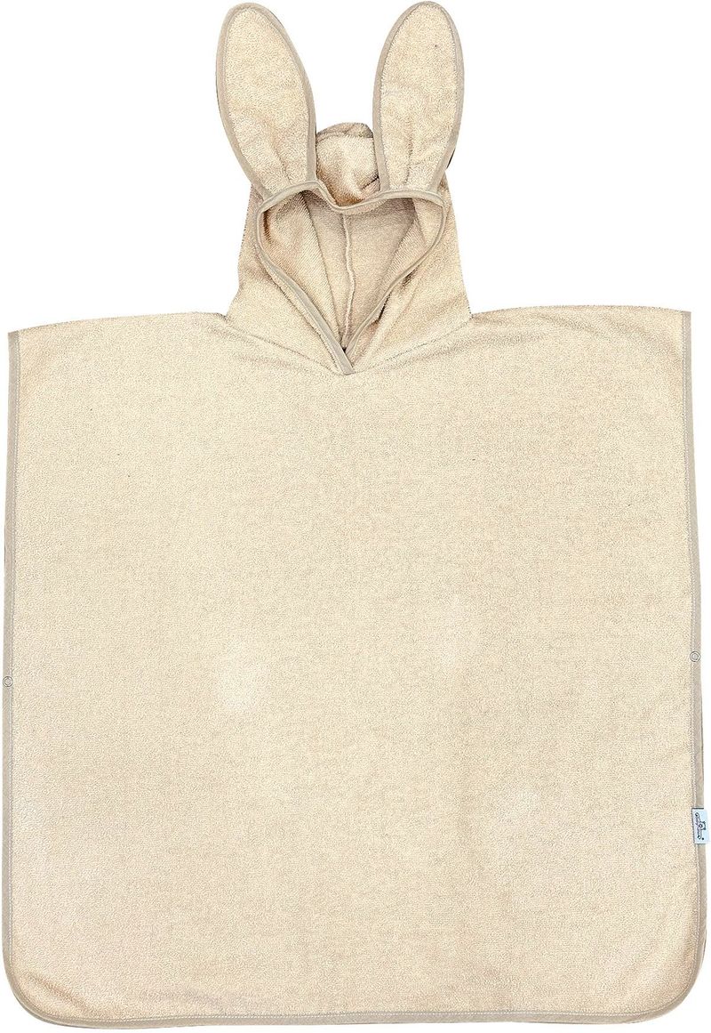 Peshqir ponço për fëmijë BabyMatex Poncho Junior, 70x140cm, pambuk, krem