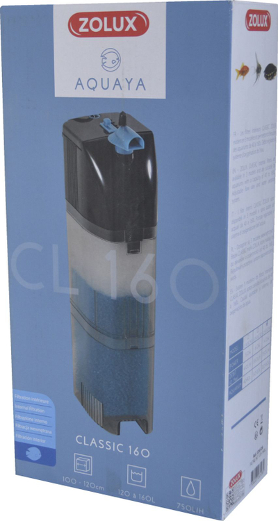 Filtër akuariumi Zolux AQUAYA Classic Filter 160, 120 160L, i zi