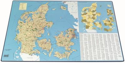 Маса за пишување Bantex Denmark Map, подлога за пишување, 40x65cm