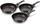 Set tigana Berlinger Haus Carbon Pro, 3 copë, 20 cm, 24 cm, 28 cm, të zi