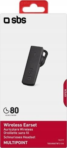 Kufje Bluetooth in-ear SBS BT310, njëanëshe, e zezë