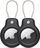 Mbajtëse për Apple AirTag Tech-Protect Rough Vein, set 2 copë, e zezë