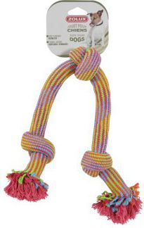 Играчка со јаже за кучиња Золукс Роуп Тои, 3 јазли, 48 cm, шарена