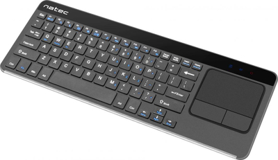 Tastierë Natec Touch Pad Slim, pa kabllo, e zezë (NKL-0968)