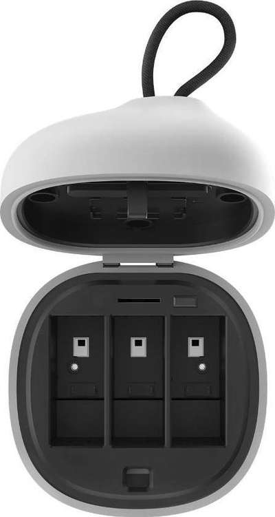 Karikues me kuti Telesin Allin Box GP-BTR-904-GY, për GoPro Hero 9 dhe Hero 10, 3 bateri, gri