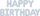 Girlandë me balona Partydeco Happy Birthday, letër alumini, 35cm, pastel blu