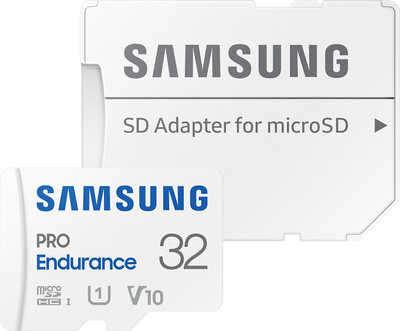 Kartë kujtese Samsung Pro Endurance, 32GB, microSDHC, e bardhë