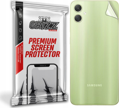 Mbrojtëse e pasme GrizzGlass SatinSkin për Samsung Galaxy A05, fleksibile, sipërfaqe satinë, transparente
