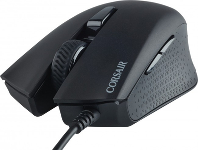 Гејминг глушец Corsair HARPOON RGB PRO, со кабел, оптички, црн