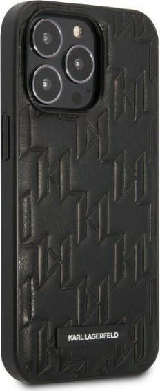 Futrollë telefoni Karl Lagerfeld Monogram Plaque për iPhone 13 Pro Max 6.7", hardcase, e zezë